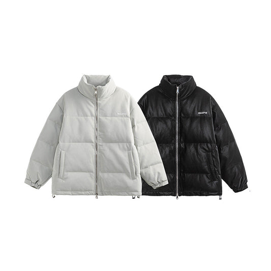 Chaqueta Térmica de Parejas con Cuello Alto - Abrigo Grueso Impermeable