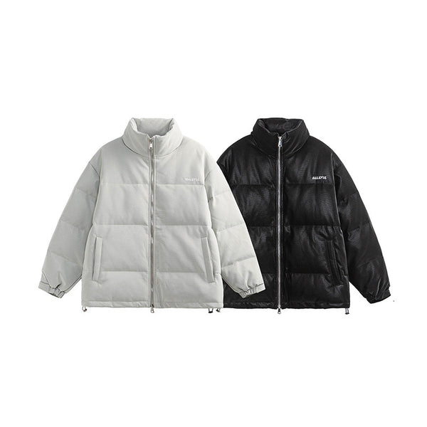 Chaqueta Térmica de Parejas con Cuello Alto - Abrigo Grueso Impermeable