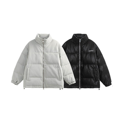 Chaqueta Térmica de Parejas con Cuello Alto - Abrigo Grueso Impermeable