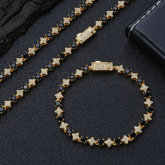 Pulsera de Tenis para Hombre con Circones Estrella de 6mm - Image 22