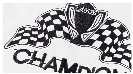 Chaqueta de Cuero para Motociclista con Letras Bordadas - Image 8