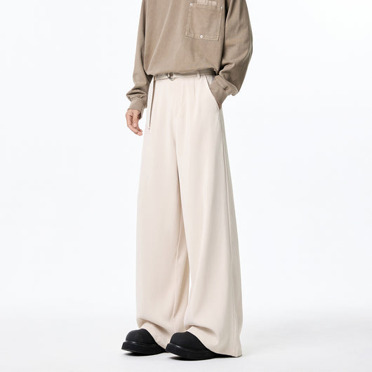Pantalones Holgados de Pierna Recta con Drapeado Elegante - Image 5