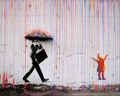 Cuadro Mural Graffiti Banksy Óleo Digital para Sala y Dormitorio - Image 5