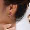 Juego de Joyas Floral Oro Rosa con Zirconia Cúbica Multicolor