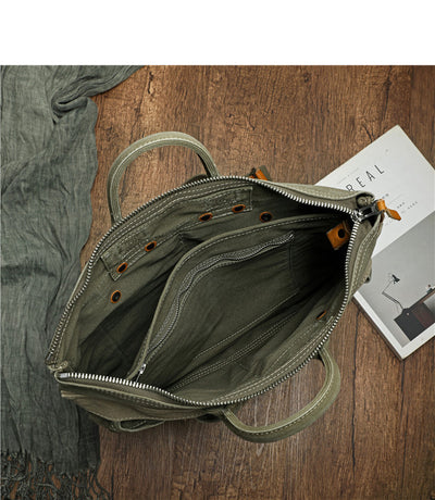 Mochila Estilo Retro Americana de Lona Desgastada para Hombre - Ideal para Aventuras al Aire Libre - Image 6