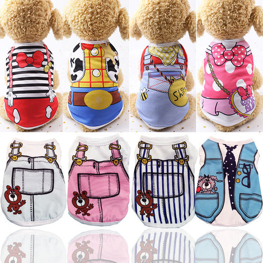 Ropa Fresca de Algodón para Mascotas - Diseño Ajustable Primavera Verano - Image 20