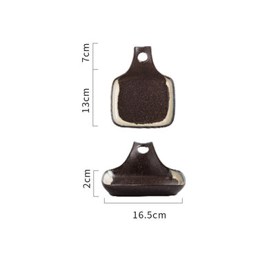 Plato Cerámica Estilo Japonés con Asa Simple para el Hogar - Image 17