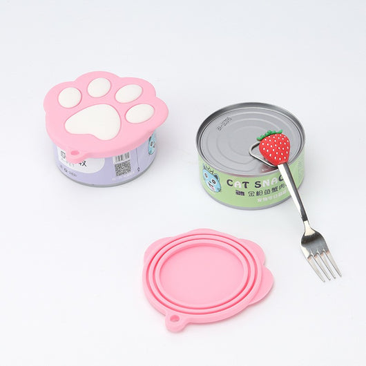 Tapa para Lata de Mascota con Diseño de Patita de Silicona - Image 10