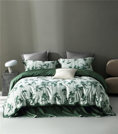 Juego de Cama Jacquard Algodón Puro Estilo Retro Americano 4 Piezas - Image 20