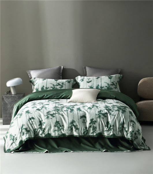 Juego de Cama Jacquard Algodón Puro Estilo Retro Americano 4 Piezas - Image 20