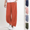 Pantalones de Lino y Algodón Anchos Modernos