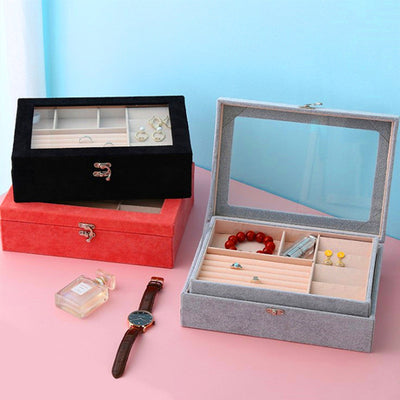 Caja Organizadora de Joyas Ice Flower con Terciopelo - Almacenamiento Elegante para Todas tus Piezas - Image 6