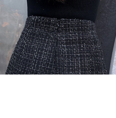 Conjunto de Blazer y Shorts de Lana a Cuadros - Image 11