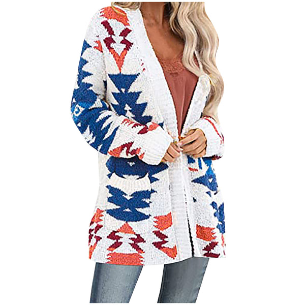 Cardigan Casual con Bolsillos para Mujer - Largo Medio