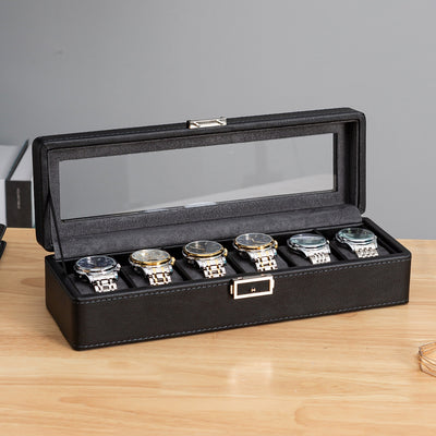 Caja de Almacenamiento para Relojes de Lujo con Patrón de Lichi - 3, 6 o 12 Compartimentos - Image 38