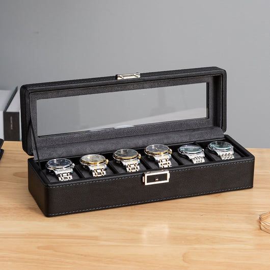 Caja de Almacenamiento para Relojes de Lujo con Patrón de Lichi - 3, 6 o 12 Compartimentos - Image 38