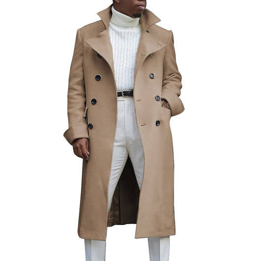 Abrigo Trench Coat Doble Botonadura para Hombre - Otoño e Invierno - Image 7