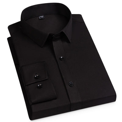 Camisa Casual Ejecutiva Manga Larga Stretch Sin Bolsillos - Image 3