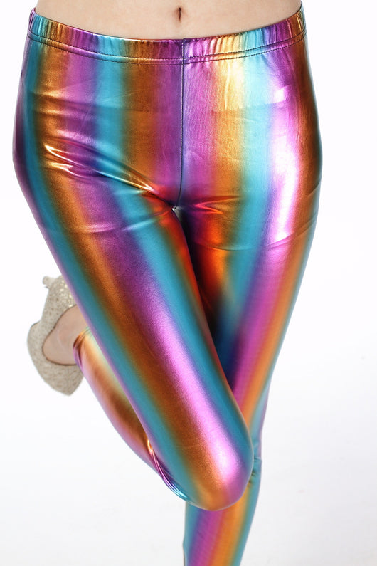 Leggings de Cuero Sintético con Efecto Degradado Láser - Image 6