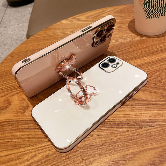 Funda Protectora Lujo Oso Brillante con Cristales Electrochapados - Image 16