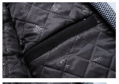 Blazer Casual para Hombre con Solapa y Bufanda de Lana - Image 18