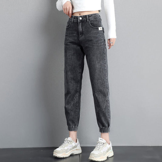 Jeans Baggy Coreano con Banda en Tobillo para Mujer - Estilo Streetwear - Image 2