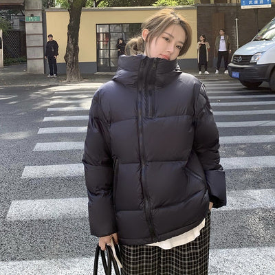 Chaqueta de Plumón Blanco Estilo Coreano