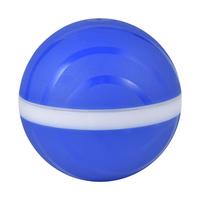 Pink pet toy ball with a white stripe, featuring LED lights for rolling and flashing during play. - Image 7