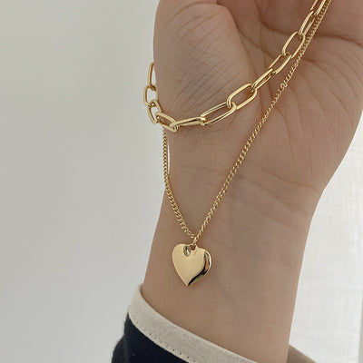 Collar Corazón Hip Hop Frosty Wind con Dije Moderno - Image 8