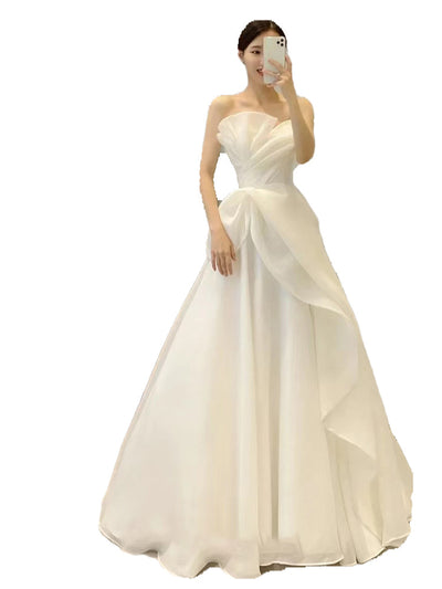 Falda de Tul Blanco Nupcial Elegante - Diseño Minimalista Chic - Image 6