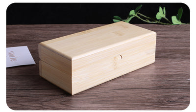 Estuche Organizador de Bambú para Gafas - Caja de Almacenamiento Elegante - Image 9