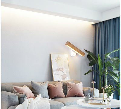 Lámpara de Mesita Nórdica LED Giratoria de Madera Maciza para Dormitorio y Sala de Estar - Image 13