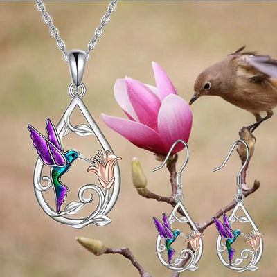 Conjunto de Adornos Colibrí con Aceite Deslizante - Serie Animales