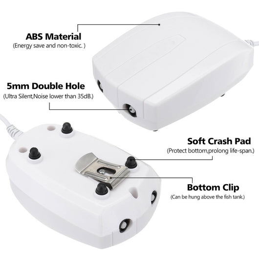 Compresor de Aire Mini para Acuarios con Salida Simple y Doble - Image 8