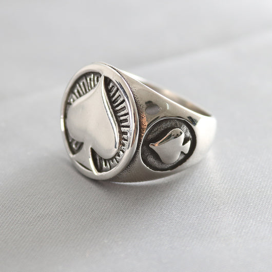 Anillo Sagrado Corazón de Jesús Acero Inoxidable para Hombre y Mujer - Joya Biker Punk con Cruz - Image 6