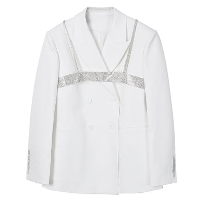 Blazer Doble Botonadura Blanco para Mujer - Traje Ejecutivo - Image 5