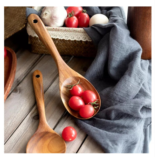 Espátula de Madera con Mango Largo Antiadherente - Utensilios de Cocina Profesionales - Image 20