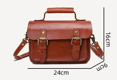 Bolso de Cuero Vintage Artesanal para Mujer - Cuero Vegetal Curtido - Image 6