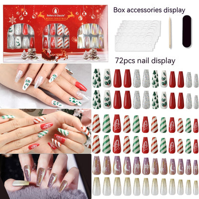 Set de Parches para Manicura Navideña para Mujeres - Image 11