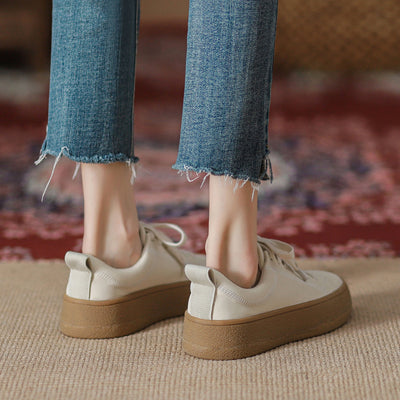 Tenis Blancos de Cuero para Mujer - Diseño Versátil y Elegante - Image 11
