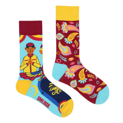 Calcetines Retro Asimétricos para Parejas - Algodón Cómodo Unisex - Image 42