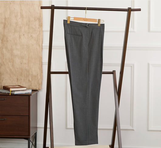 Pantalones Retro Napolitanos de Cintura Alta para Hombre - Image 6