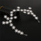 Diadema Nupcial Lujo con Cristales Brillantes Siete Estrellas