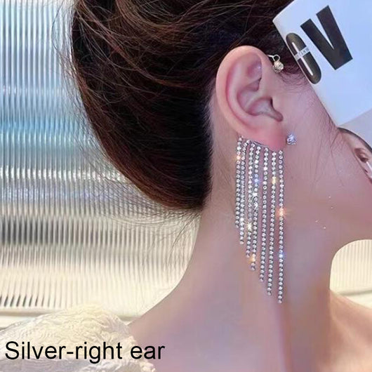 Aretes de Diamante Brillante con Clip Mariposa 2 en 1 - Image 15