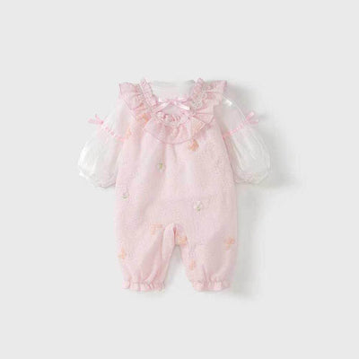 Conjunto de Pelele para Bebé Niña Primavera-Otoño Celebración de Cien Días - Image 11