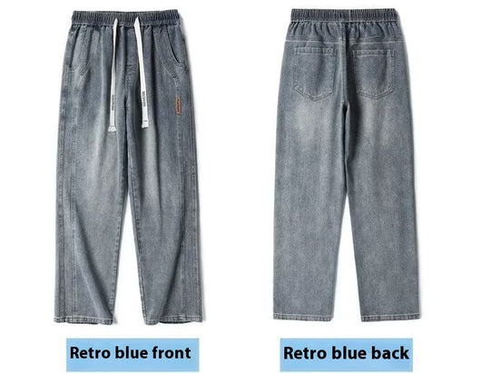 Pantalones Vaqueros Rectos Anchos para Hombre - Comodidad y Estilo Casual - Image 12