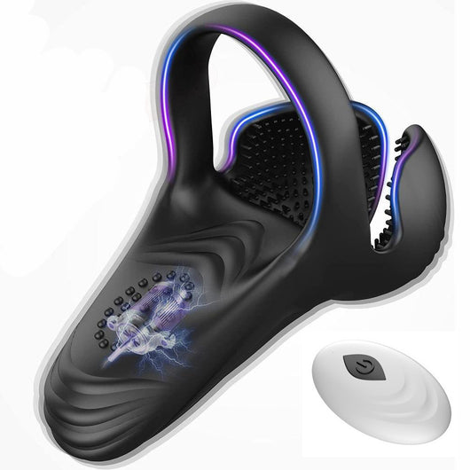 Anillo de Silicona Masajeador Eléctrico Resonancia para Hombre - Image 14