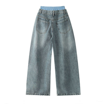 Jeans Rectos Vintage Lavados para Hombre - Estilo Urbano Otoño - Image 4