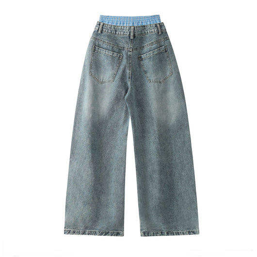 Jeans Rectos Vintage Lavados para Hombre - Estilo Urbano Otoño - Image 4