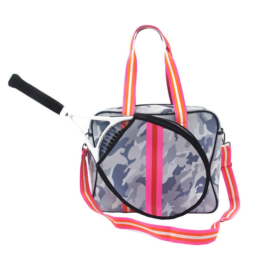 Bolsa Deportiva Tenis Crossbody a Rayas con Bandolera - Image 31